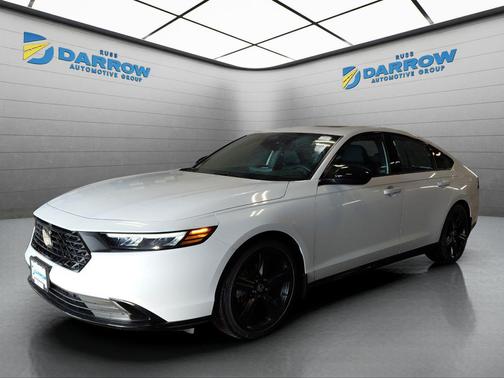 Platinum White Pearl 2026 Honda Accord Hybrid Sport-L