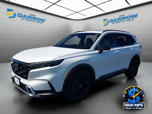 Platinum White Pearl 2023 Honda CR-V Hybrid Sport Touring AWD
