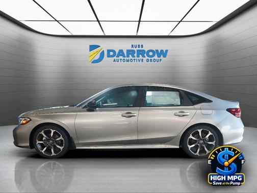 Solar Silver Metallic 2026 Honda Civic Hybrid Sport Touring
