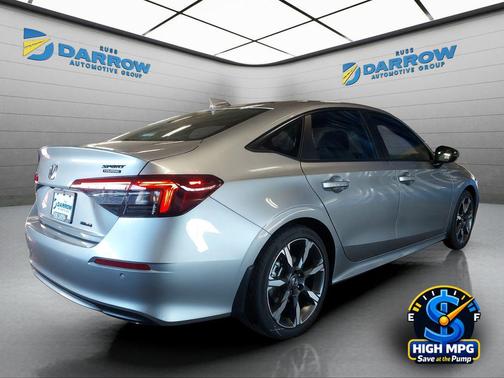 Solar Silver Metallic 2026 Honda Civic Hybrid Sport Touring