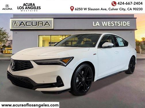 Platinum White Pearl 2026 Acura Integra FWD A-Spec with Technology