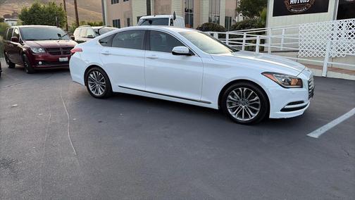 Casablanca White 2015 Hyundai Genesis 3.8