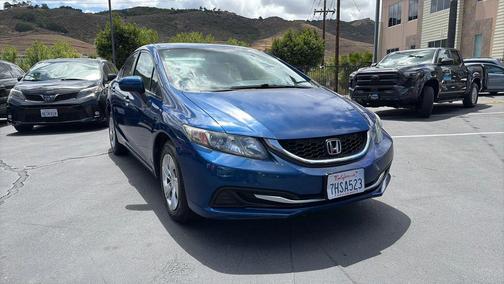 Dyno Blue Pearl 2014 Honda Civic LX