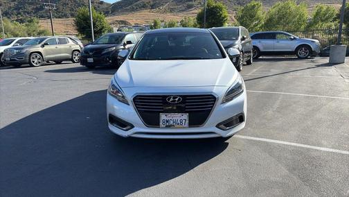 White 2016 Hyundai SONATA Hybrid Limited