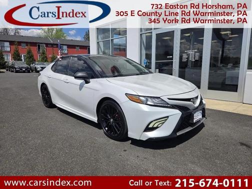 WHITE 2019 Toyota Camry XSE