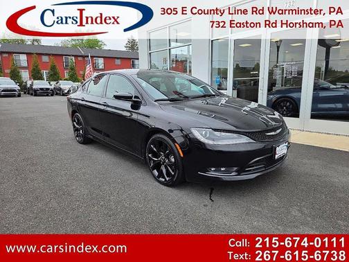 Black Clearcoat 2015 Chrysler 200 S