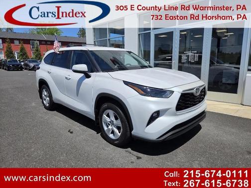 Wind Chill Pearl 2023 Toyota Highlander LE