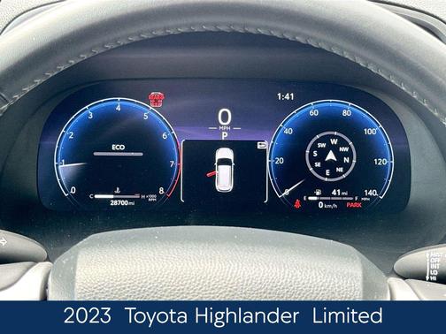 Midnight Black Metallic 2023 Toyota Highlander Limited