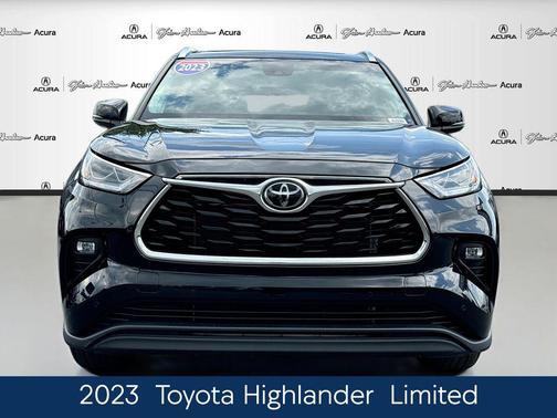 Midnight Black Metallic 2023 Toyota Highlander Limited