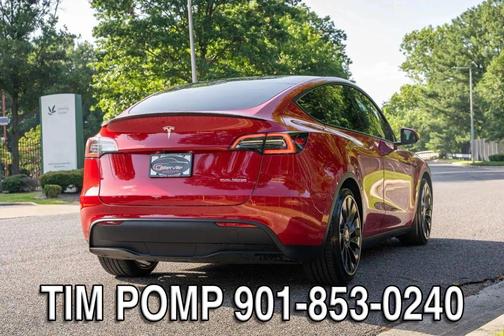 Red 2022 Tesla Model Y Performance Dual Motor All-Wheel Drive