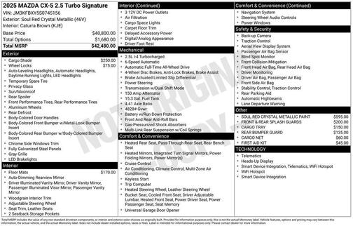 2025 Mazda CX-5 Signature