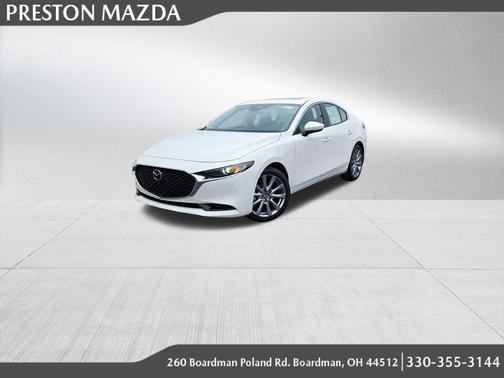 Snowflake White Pearl Mica 2026 Mazda Mazda3 FWD w/Preferred Package