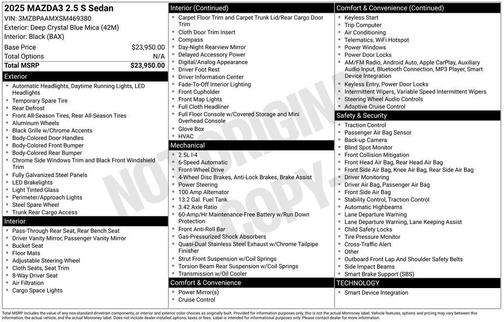 2025 Mazda Mazda3 FWD