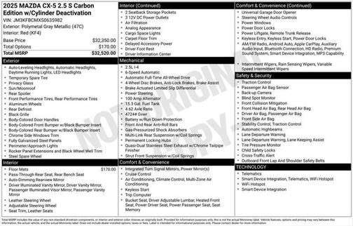 2025 Mazda CX-5 Carbon Edition