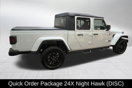 Bright White Clearcoat 2025 Jeep Gladiator Nighthawk