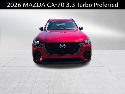 Soul Red Crystal Metallic 2026 Mazda CX-70 3.3 Turbo Preferred