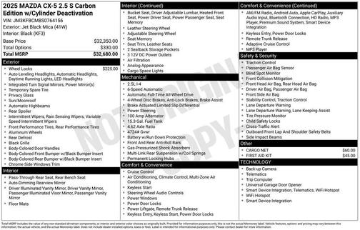 2025 Mazda CX-5 Carbon Edition