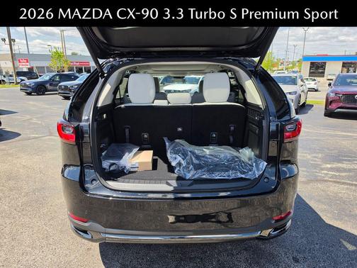 Jet Black Mica 2026 Mazda CX-90 3.3 Turbo S Premium Sport