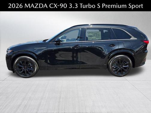 Jet Black Mica 2026 Mazda CX-90 3.3 Turbo S Premium Sport