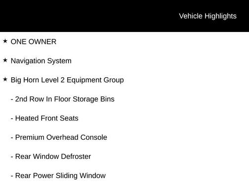 2025 RAM 1500 Big Horn/Lone Star