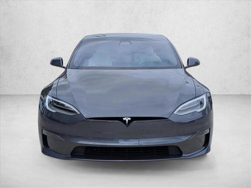 Deep Blue Metallic 2021 Tesla Model S Plaid