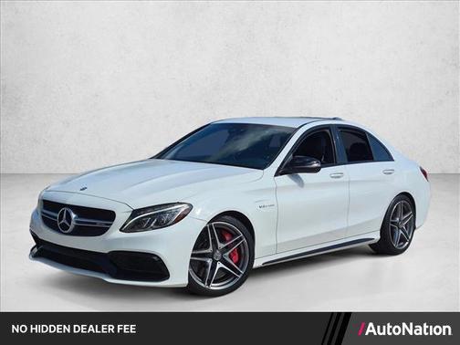 White 2016 Mercedes-Benz C-Class S