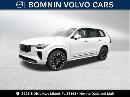 Crystal White Pearl 2026 Volvo XC90 Plug-In Hybrid T8 Plus 7-Seater