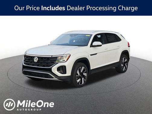 Opal White 2026 Volkswagen Atlas Cross Sport 2.0T SE w/Technology 4MOTION