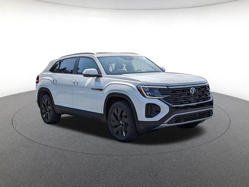 Opal White 2026 Volkswagen Atlas Cross Sport 2.0T SE w/Technology 4MOTION
