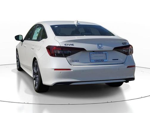 Platinum White Pearl 2026 Honda Civic Hybrid Sport Touring