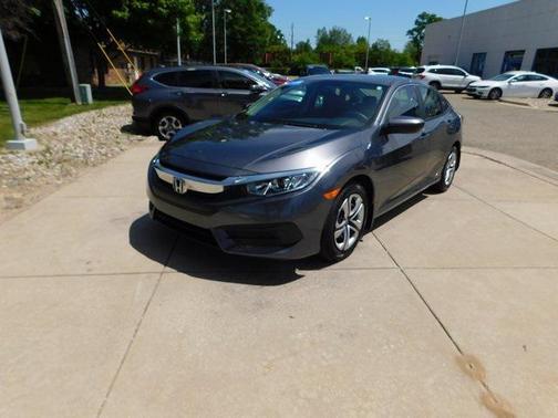 Modern Steel Metallic 2017 Honda Civic LX