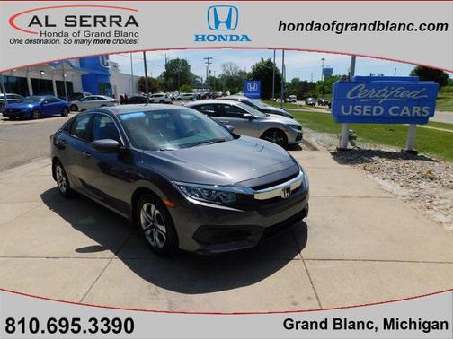 Modern Steel Metallic 2017 Honda Civic LX