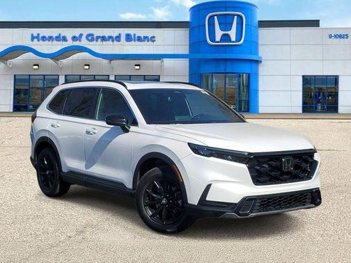 Platinum White 2023 Honda CR-V Hybrid Sport AWD
