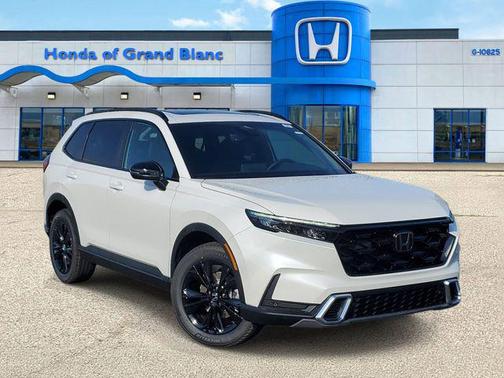 Platinum White Pearl 2026 Honda CR-V Hybrid Sport Touring AWD