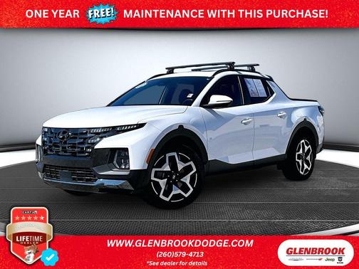Atlas White 2023 Hyundai SANTA CRUZ Limited