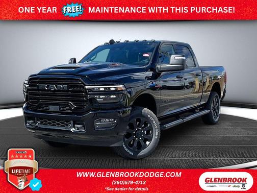 Diamond Black Crystal Pearl-Coat Exterior Paint 2026 RAM 2500 Laramie Crew Cab 4x4 6'4' Box