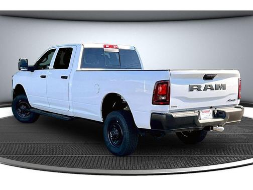 Bright White Clear-Coat Exterior Paint 2026 RAM 2500 Tradesman Crew Cab 4x4 8' Box