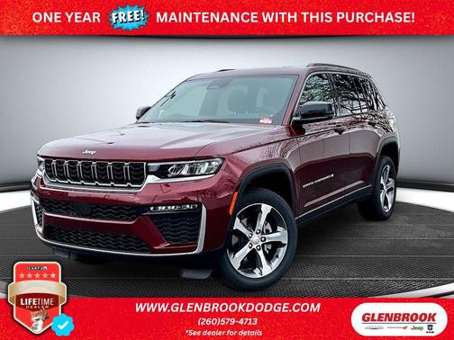 Velvet Red Pearl-Coat Exterior Paint 2026 Jeep Grand Cherokee Limited