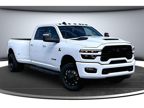 Bright White Clear-Coat Exterior Paint 2026 RAM 3500 Laramie Crew Cab 4x4 8' Box