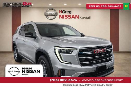 Sterling Metallic 2025 GMC Acadia FWD Elevation