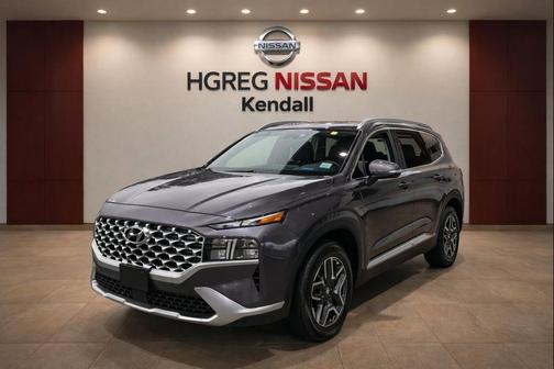 Portofino Gray 2022 Hyundai SANTA FE HEV SEL Premium