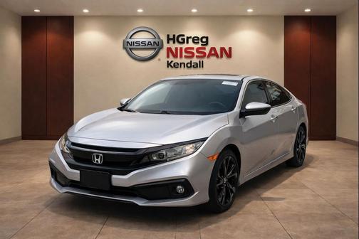 Modern Steel Metallic 2020 Honda Civic Sport