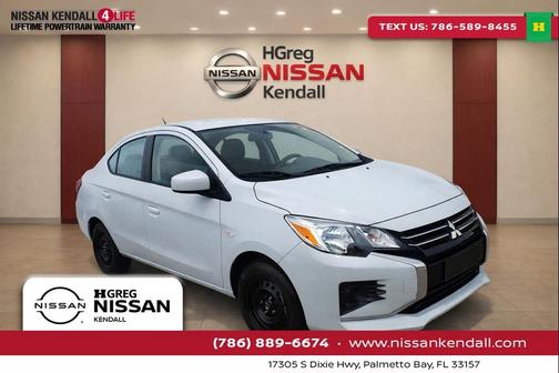 White Diamond 2024 Mitsubishi Mirage G4 LE