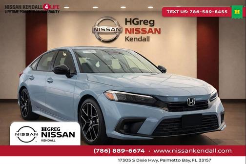 Aegean Blue Metallic 2023 Honda Civic Sport