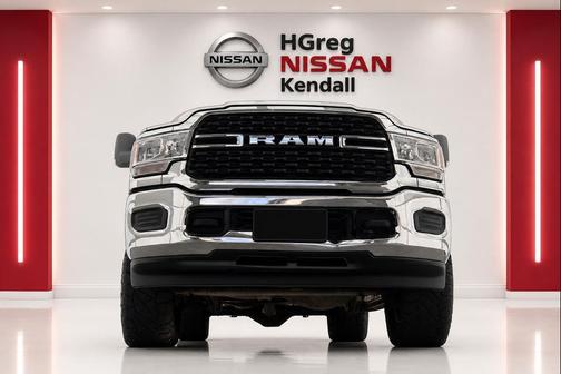 Bright White Clearcoat 2022 RAM 3500 Big Horn Crew Cab 4x4 6'4' Box