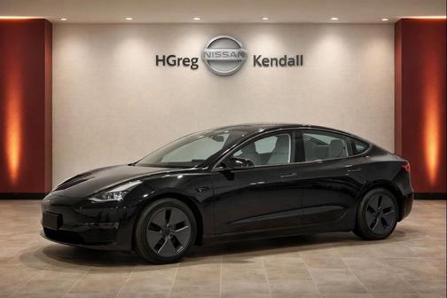 Solid Black 2021 Tesla Model 3 Standard Range Plus