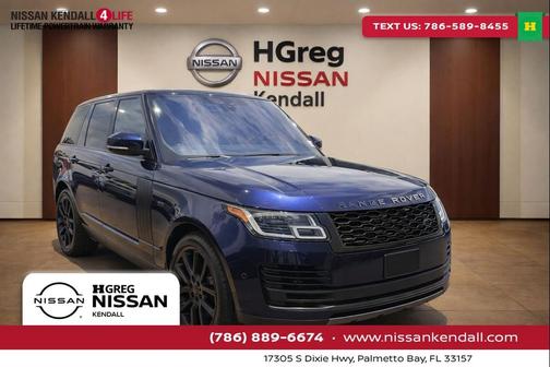 Blue 2018 Land Rover Range Rover 5.0L Supercharged