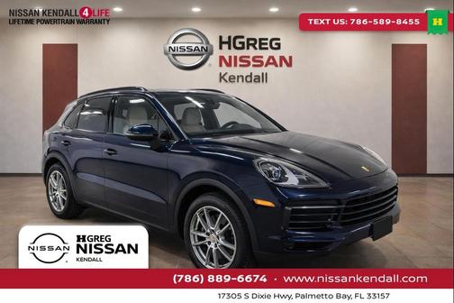 Moonlight Blue Metallic 2020 Porsche Cayenne Cayenne