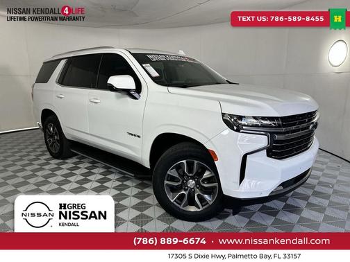 Summit White 2022 Chevrolet Tahoe LT