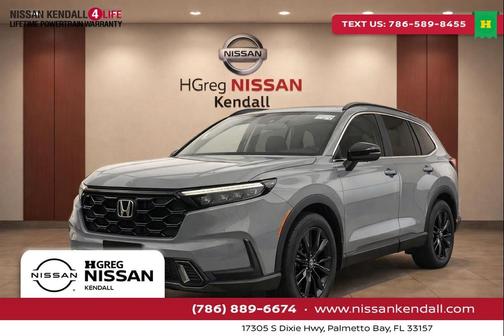 Gray 2025 Honda CR-V Hybrid Sport FWD